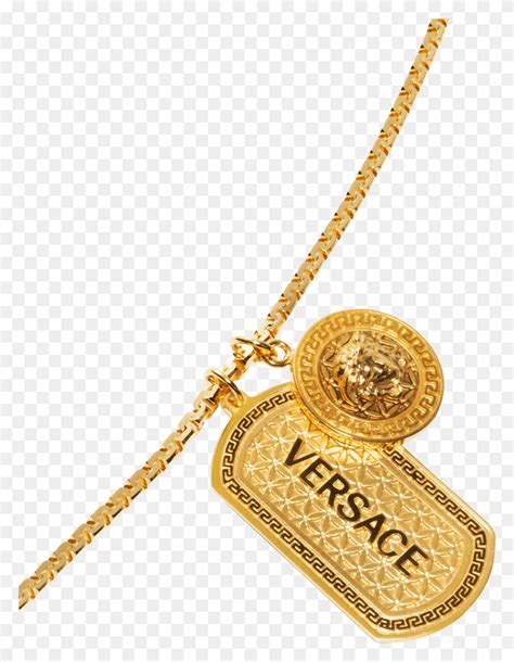 versace chain locket